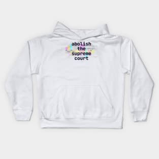 Abolish the Supreme Court Glitch - Futuristic Digital Glitch Kids Hoodie